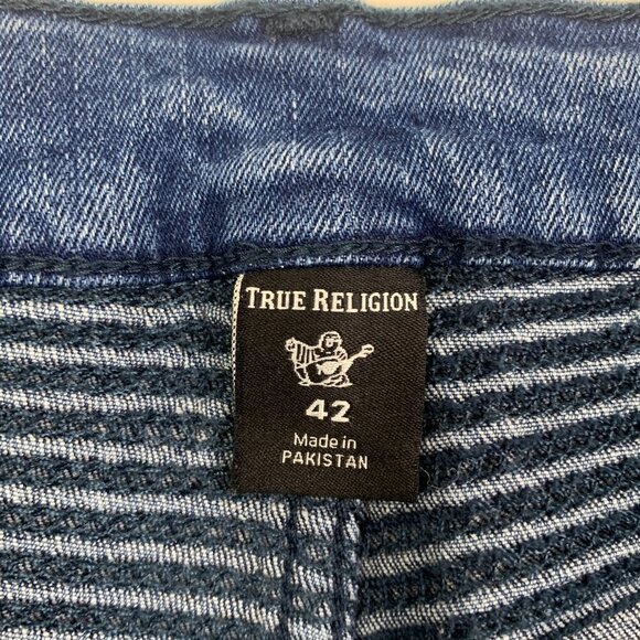 True Religion Rocco Relaxed Skinny Moto Jeans Men's Size 42 - Picture 6 of 10